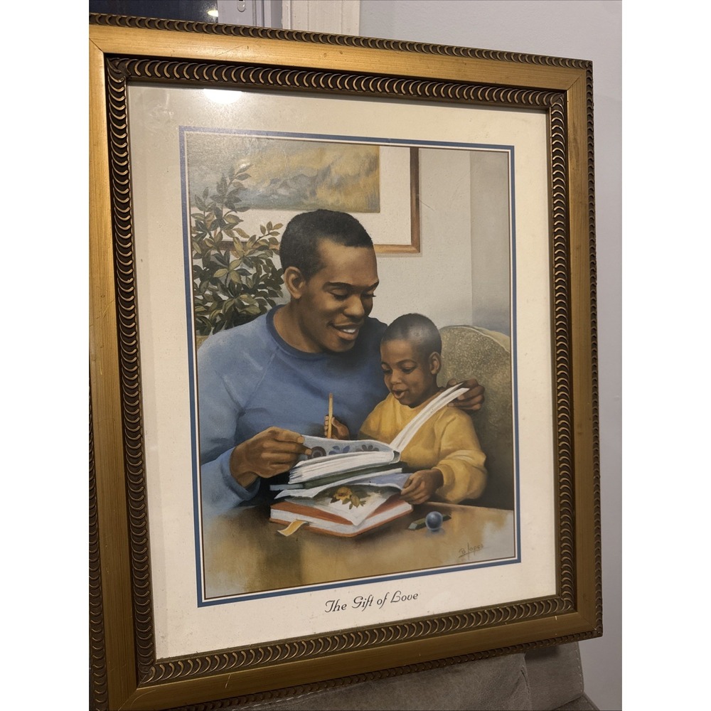 Vintage MCM Mid Century Retro 1960s 60s Large Framed Ad Picture Painting - Picture 4 of 5